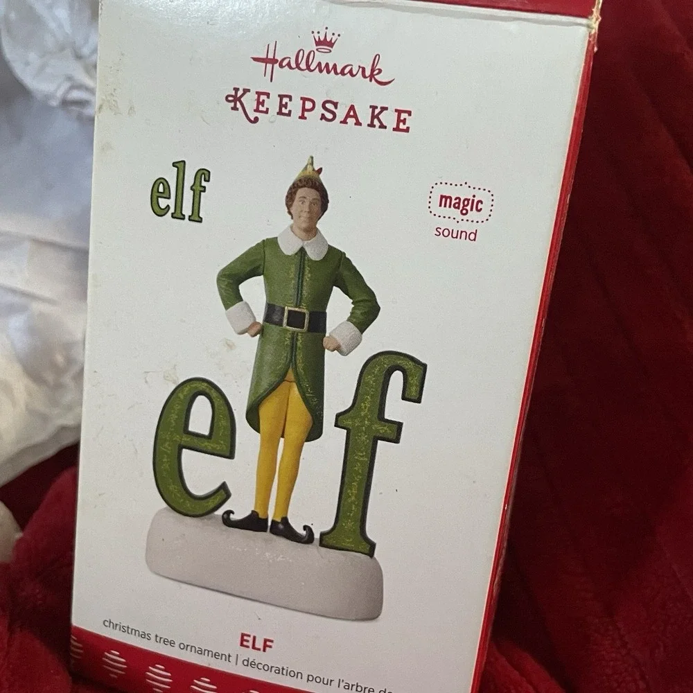Hallmark Keepsake Buddy the Elf Ornament‎ Will Ferrell 2017 Sound Magic
